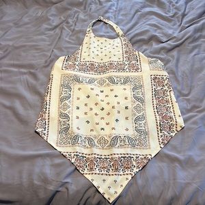 Bishop and young halter top with open back